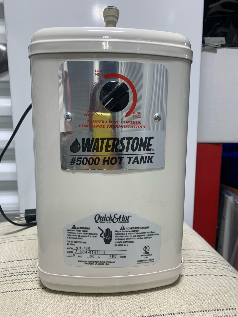 Waterstone 5000 White Waterstone Hot Water Tank - Quick & Hot